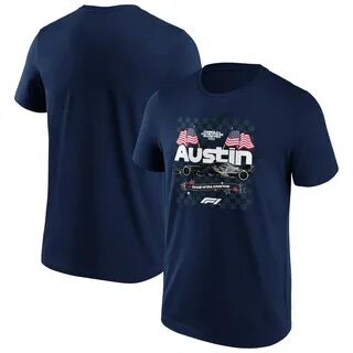 Formula 1 Austin Flag Graphic T-Shirt - Navy - купить по цен