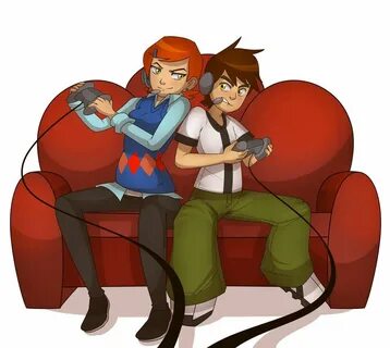 Ben and Gwen: Game On by red899 Cartoon, Ben 10 and gwen, Gi