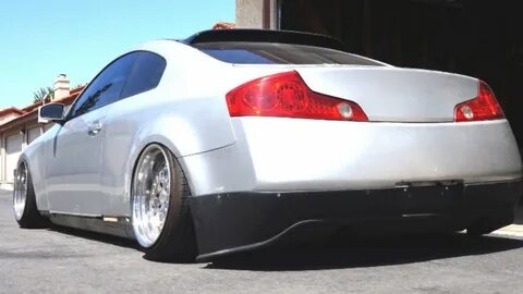 BAGGED G35 GETS NEW REAR BODY KIT - YouTube