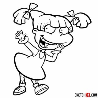 How To Draw Angelica Pickles Rugrats - Step By Step Drawing 