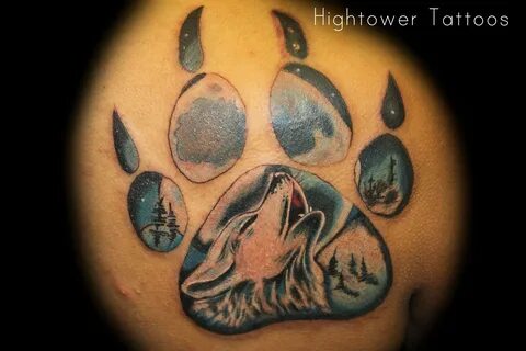 Татуировка след волка (59 фото)