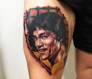 Bruce Lee tattoo by Kristian Kimonides Photo 23912