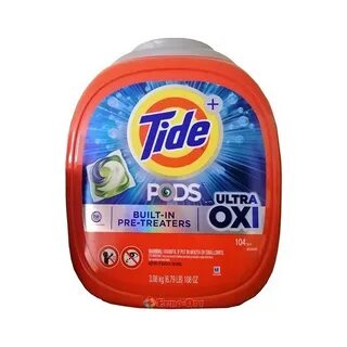 Капсулы для Стирки Tide Pods Ultra OXI 4in1 104 Tabs - Euro-