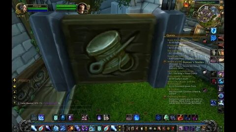 Tailoring trainer and shop in Stormwind (WoW) - YouTube