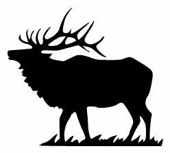 Pin by Bonnie Grundy on animals Elk silhouette, Hunting deca