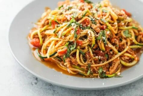 Low Fodmap Spaghetti and Zoodles, a yummy, low carb and ligh