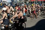 Photos: Naked bicyclists hit the streets around the world to