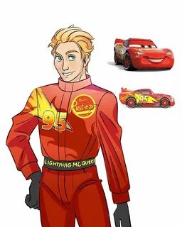 en Instagram: "Lighting McQueen! #humanization #carspixar #c