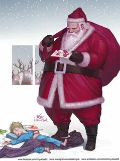 ArtStation - 2017 Santa Claus, InHyuk Lee Christmas artwork,