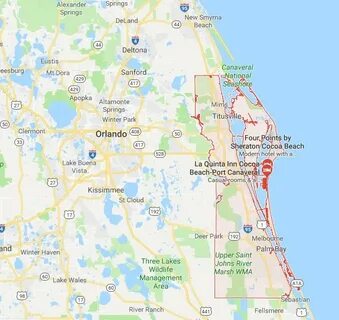 Map Of Brevard County Florida