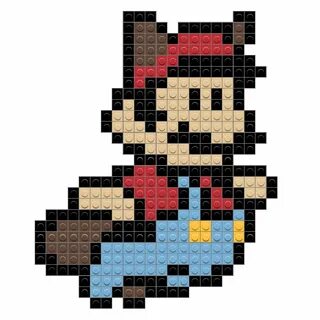 Flying Mario Pixel art, Mario, Pixel art pattern