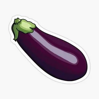 "Eggplant" Sticker by LaurArt Redbubble