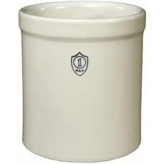 Ohio Stoneware ® 02429 Bristol Preserving Crocks, White, 1-G