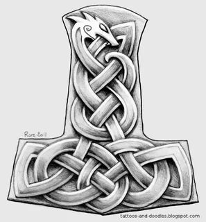 Mjolnir Hammer tattoo, Mjolnir tattoo, Thor hammer tattoo