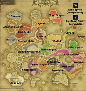 Wyrmskin Map Locations Ffxiv 100 Images - Pterygotus Final F