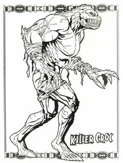 Killer Croc Coloring Pages Mclarenweightliftingenquiry