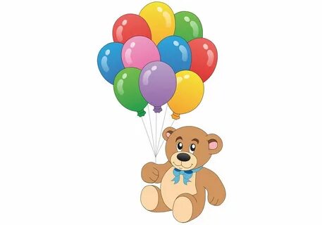 Teddy Bear Vector with Balloon Vectors Teddy bear images, Cu