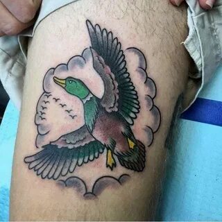 70 Duck Tattoos For Men - Masculine Waterfowl Ink Designs Ta