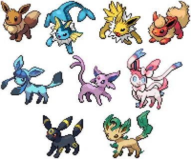 Pixilart - Eveelution Sprites by Ronngjsh43