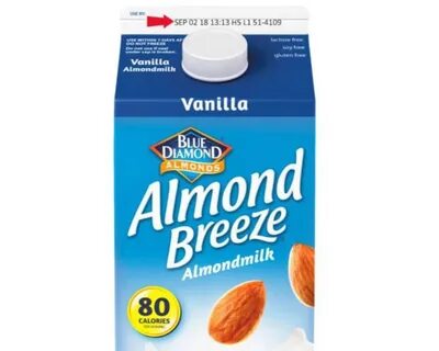 Blue Diamond Almond Breeze Milk Unsweetened Chocolate / Friendly Farms.