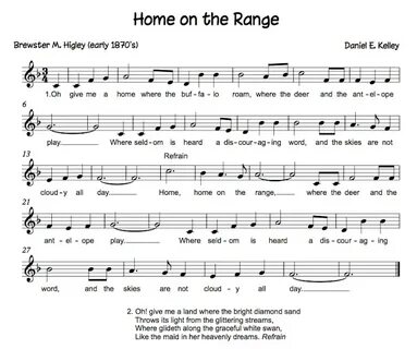 Beth's Music Notes: folk songs Hone on the Range Songs Lyric