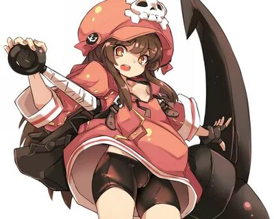 bike shorts brown hair cameltoe cropped gloves guilty gear h
