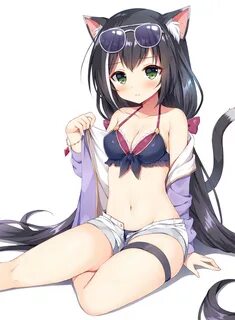 Safebooru - 1girl animal ear fluff animal ears bangs bare sh