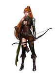 Female Elf Fighter Archer - Pathfinder PFRPG DND D&D d20 fan