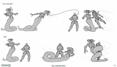 Piero macgowan xcom2 33 viper action sketches piero macgowan