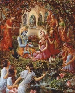Radha and Krishna \u00a0Vintage style Indian Hindu devotiona