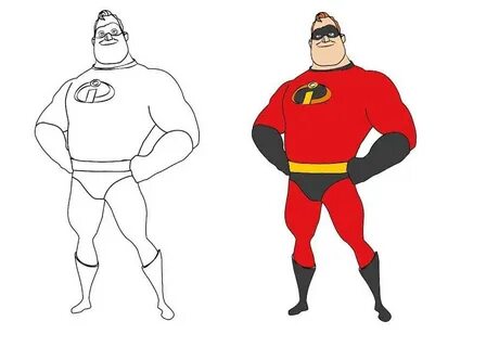 44+ lovely collection Mr Incredible Coloring Page / Incredib