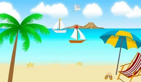 Animated Cartoon Beach Scene Backgrounds Video YouTube Deskt