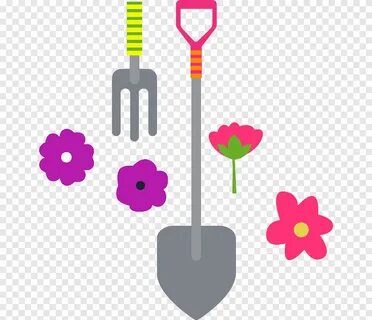Free download Fork spade flowers material, heart, happy Birt