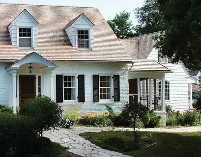 White Delights on Home Exteriors of All Styles Painted brick