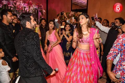 PICS: Ayushmann and Kriti gatecrash a wedding to promote 'BK
