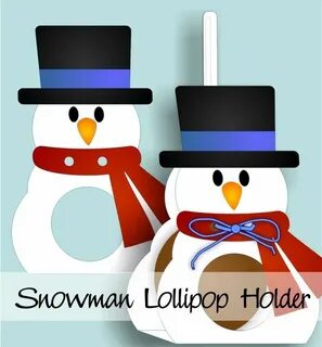 Snowman Lollipop Holder: click to enlarge Christmas lollipop