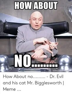 HOW ABOUT or Net Memegener How About No - Dr Evil and His Ca