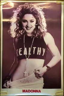 Original Vintage Poster Madonna Healthy 1980s Music Etsy Mad