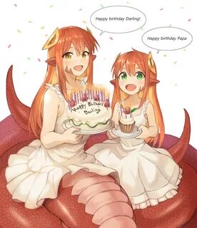 Safebooru - 2girls :d absurdres bangs bare shoulders birthda