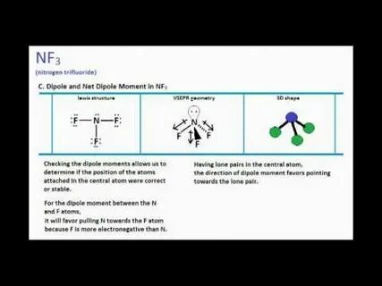 NF3: Lewis Structure and Molecular Geometry - YouTube