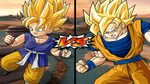 TAS DBZ BT3: Goku (GT) Vs Goku (End) (Enhanced Red Potara) (