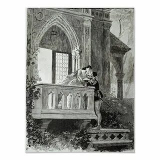Scene from Act II of Romeo and Juliet Poster Zazzle.com in 2