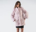 Light Pink Mink Fur Jacket - 100% Real Fur - Haute Acorn