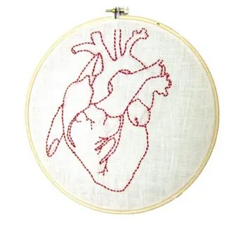 Anatomical Heart, embroidery by meshellw kmqt on Etsy Embroi