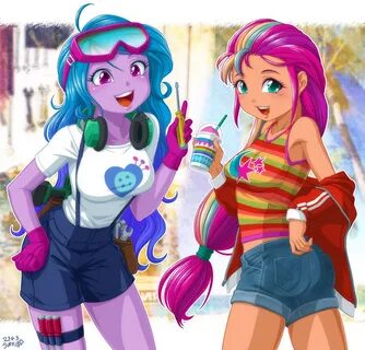 #235000 - not furry, safe, artist:uotapo, izzy moonbow (mlp), sunny starsco...