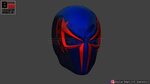 spider man 2099 mask -spider man helmet - marvel comics 3d p