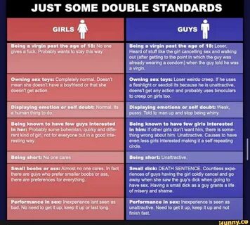 JUST SOIME DOUBLE STANDARDS - iFunny