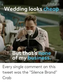 Allstate Wedding Looks Cheap but That's None of My Business 