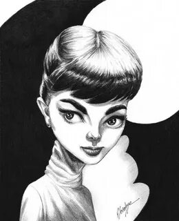 Audrey Hepburn von menekse cam Berühmte Personen Cartoon TOO