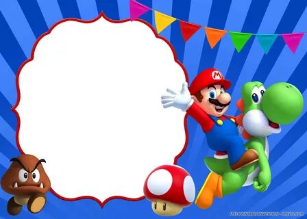 Instant Download Super Mario Birthday Invitation Editable Ph